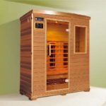 4x5 3 Person Infrared Sauna ceramic hemlock