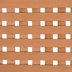 square cedar lattice panels